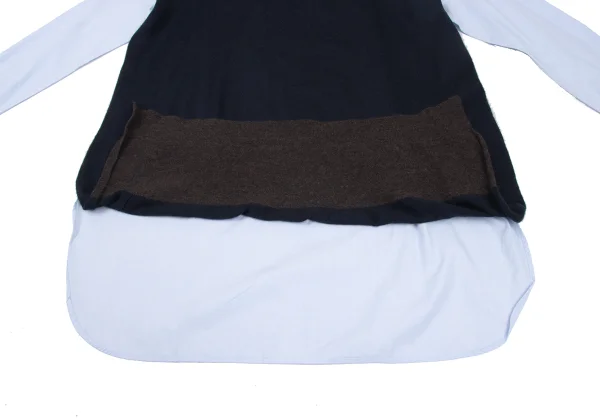 Y's Shirt Docking Wool Knit Tunic K-172198_013