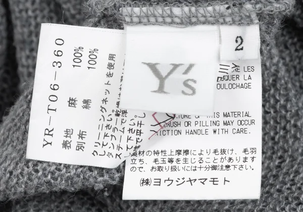Y's Back Switching Knit Tunic K-172199_017