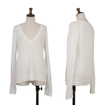 Theory Linen V Neck T Shirt