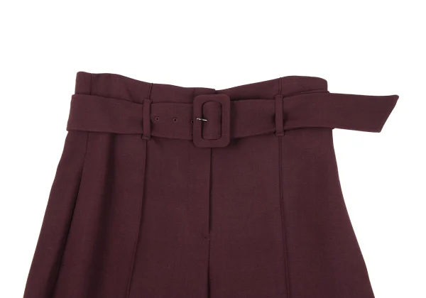 Theory Rayon Wool Stretch Belted Wide Pants K-172204_002