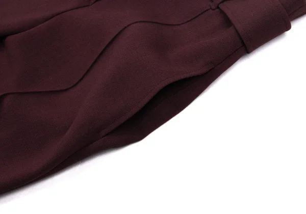 Theory Rayon Wool Stretch Belted Wide Pants K-172204_005