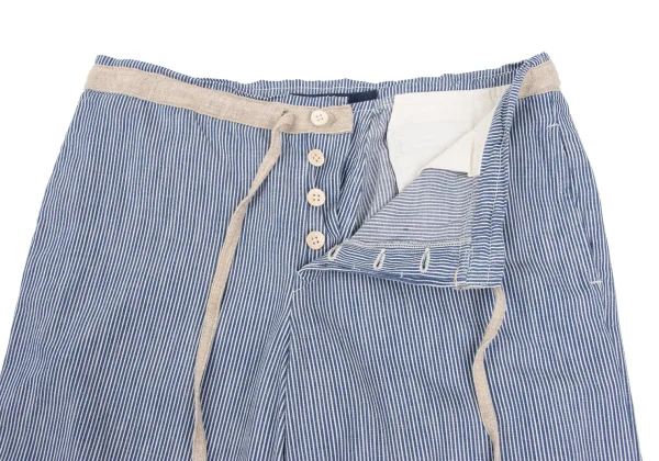 45rpm 45R Linen Taped Hickory Stripe Cropped Pants K-172207_006