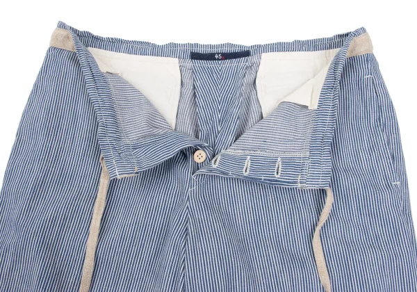 45rpm 45R Linen Taped Hickory Stripe Cropped Pants K-172207_007