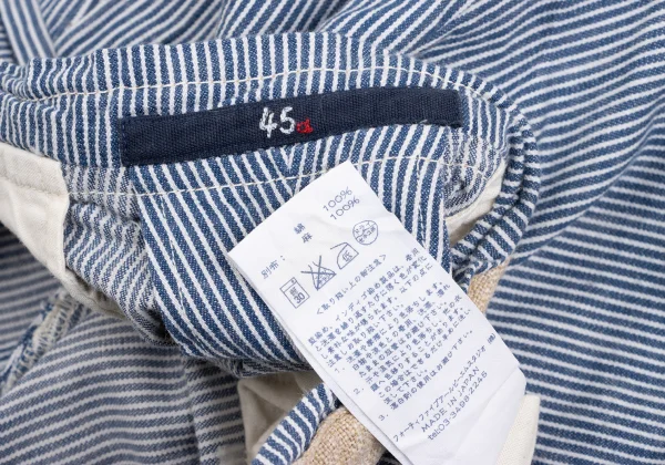 45rpm 45R Linen Taped Hickory Stripe Cropped Pants K-172207_014