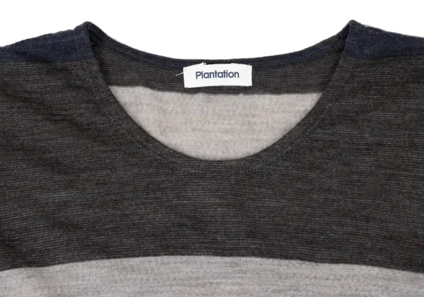 Plantation Washed Wool Striped Knit Top K-172208_003