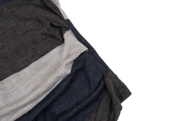 Plantation Washed Wool Striped Knit Top K-172208_008
