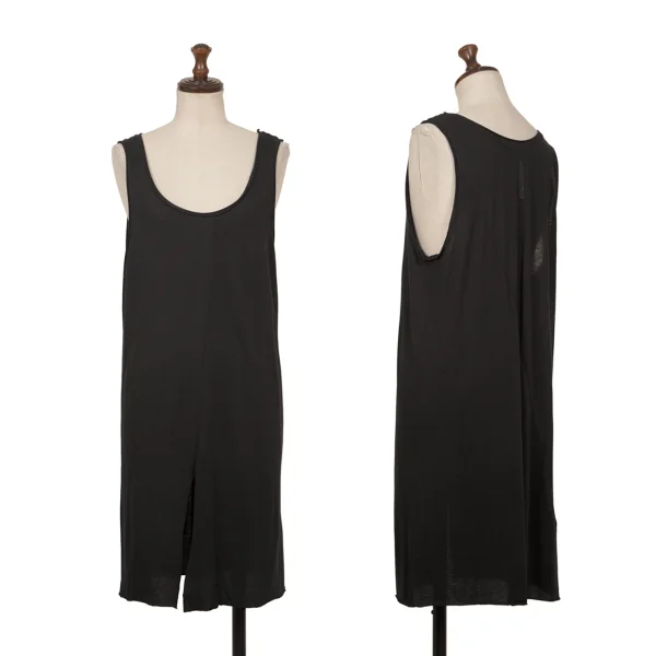 DIESEL Lyocell Cotton Slit Tank Top Black S K-172211_001