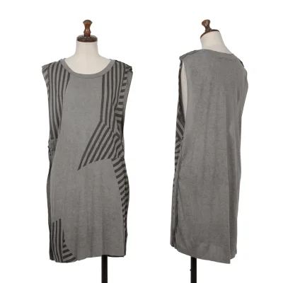 DIESEL Rayon Stripe Print Tank Top