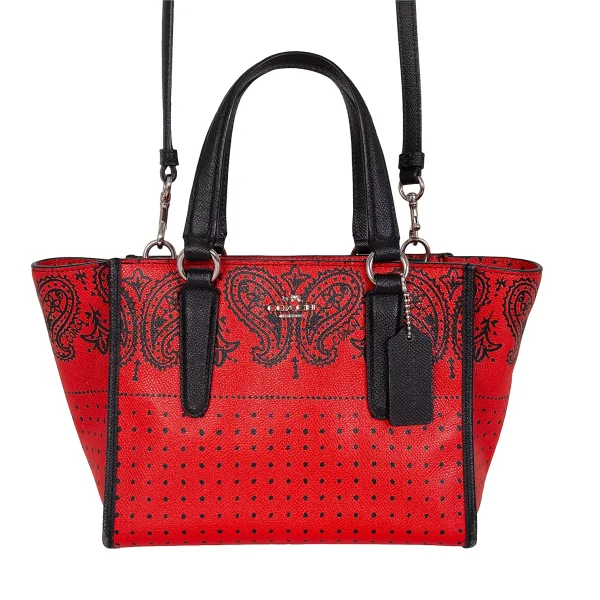 COACH Paisley Dot Printed 2way Leather Bag K-172216_003