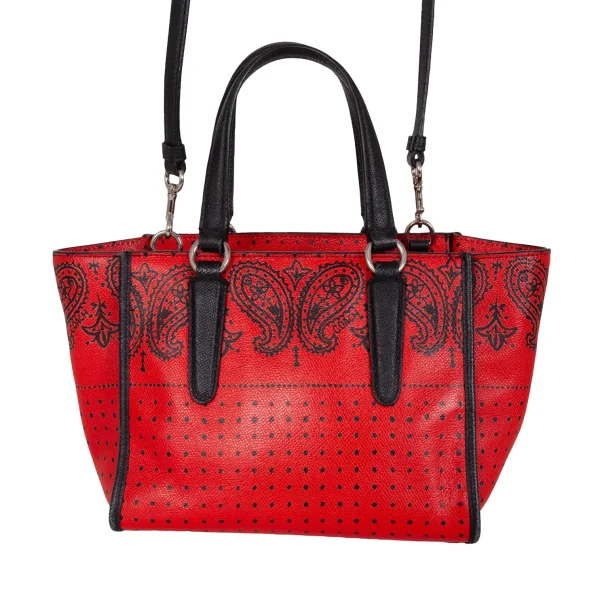 COACH Paisley Dot Printed 2way Leather Bag K-172216_005