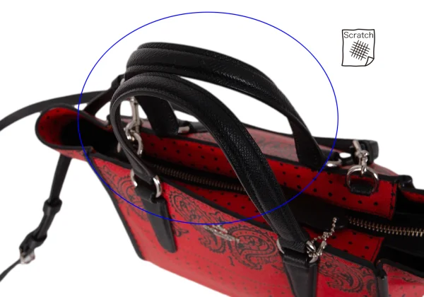 COACH Paisley Dot Printed 2way Leather Bag K-172216_013