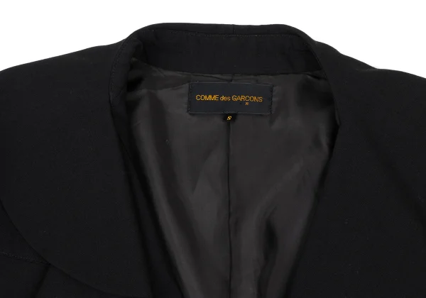 COMME des GARCONS Wool Design Collar Belted Short Jacket K-172219_004
