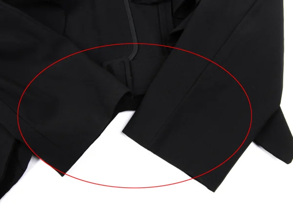 COMME des GARCONS Wool Design Collar Belted Short Jacket K-172219_007