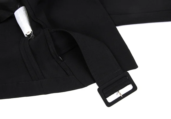 COMME des GARCONS Wool Design Collar Belted Short Jacket K-172219_014