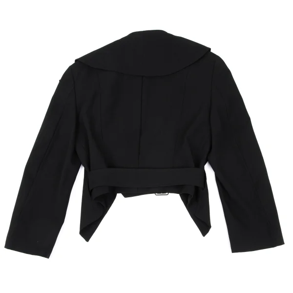 COMME des GARCONS Wool Design Collar Belted Short Jacket K-172219_015