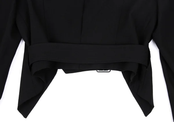 COMME des GARCONS Wool Design Collar Belted Short Jacket K-172219_016
