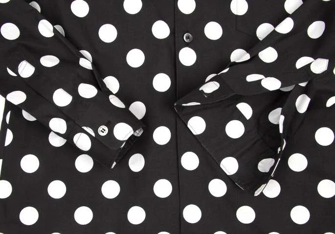 COMME des GARCONS レディース ドット 長袖 Tシャツ (COMME des