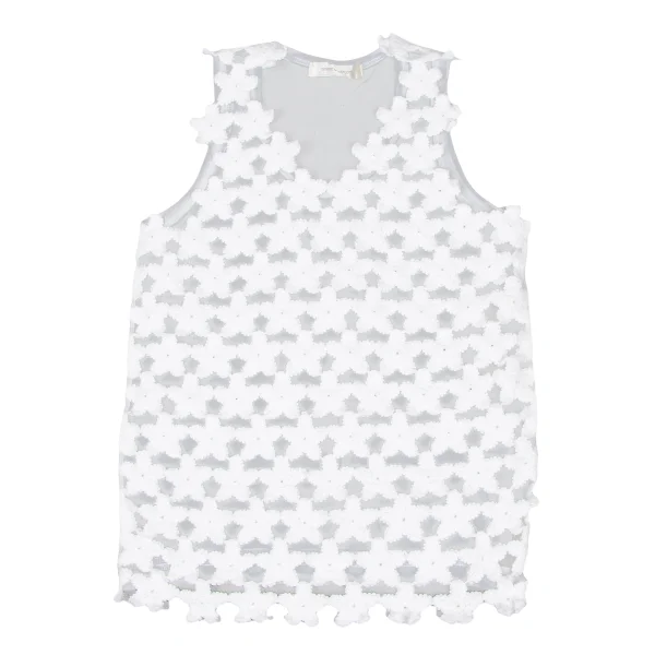 COMME des GARCONS Front Star Knit Switching Mesh Tank Top K-172221_002