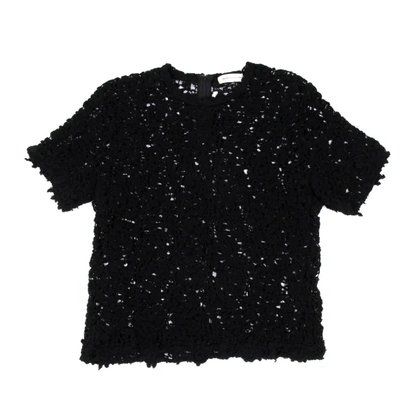 COMME des GARCONS Flower Lace Knit Short Sleeve Knit K-172222_002