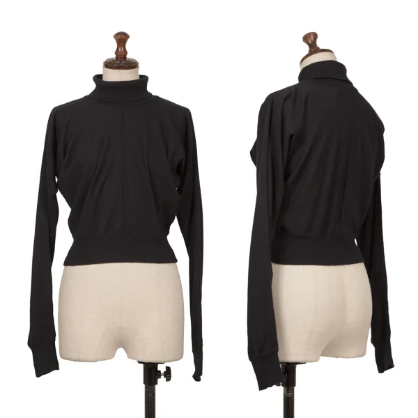 COMME des GARCONS Center-Seam Cashmere Turtleneck Knit Navy M K-172223_001