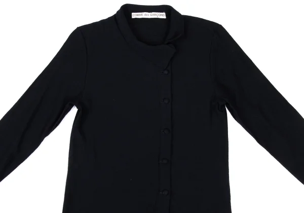 COMME des GARCONS Wool Asymmetry Design Knit Shirt K-172224_003