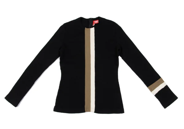 COMME des GARCONS×Peggy Moffitt Wool Fulling Line Switching Top K-172228_002
