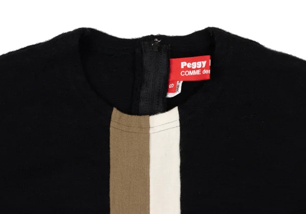 COMME des GARCONS×Peggy Moffitt Wool Fulling Line Switching Top K-172228_003