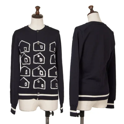 COMME des GARCONS SHIRT BOY Wool House Jacquard Cardigan