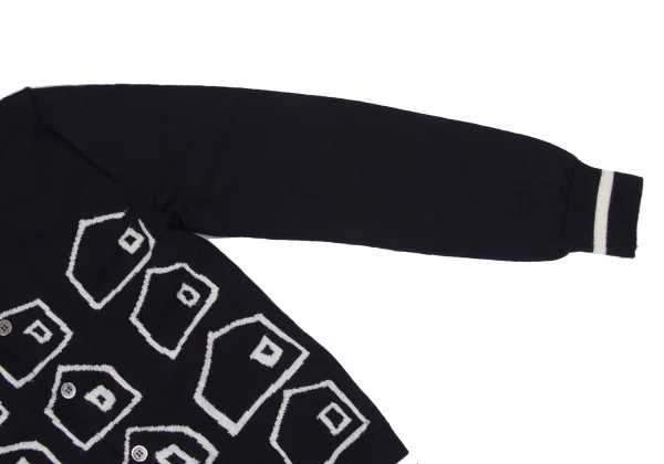 COMME des GARCONS SHIRT BOY Wool House Jacquard Cardigan K-172229_007