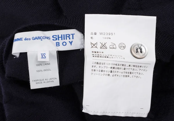 COMME des GARCONS SHIRT BOY Wool House Jacquard Cardigan K-172229_014