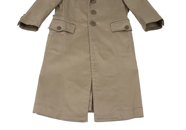 COMME des GARCONS Cotton Blend 3/4 Sleeve Stretch Long Jacket K-172230_010