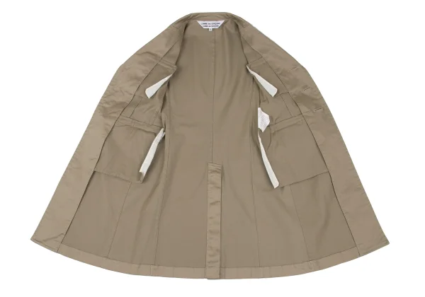 COMME des GARCONS Cotton Blend 3/4 Sleeve Stretch Long Jacket K-172230_012