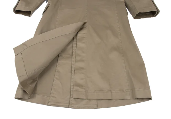 COMME des GARCONS Cotton Blend 3/4 Sleeve Stretch Long Jacket K-172230_015
