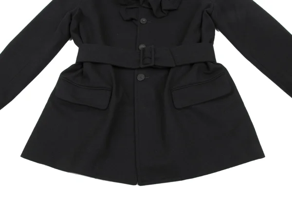 tricot COMME des GARCONS Wool Blend Design Collar Belted Jacket K-172232_009