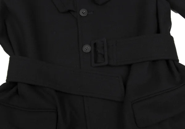tricot COMME des GARCONS Wool Blend Design Collar Belted Jacket K-172232_011