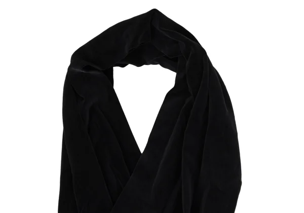 COMME des GARCONS NOIR Velour Switching Asymmetrical Halter-neck Dress K-172234_004