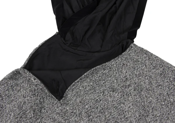 COMME des GARCONS NOIR Velour Switching Asymmetrical Halter-neck Dress K-172234_013