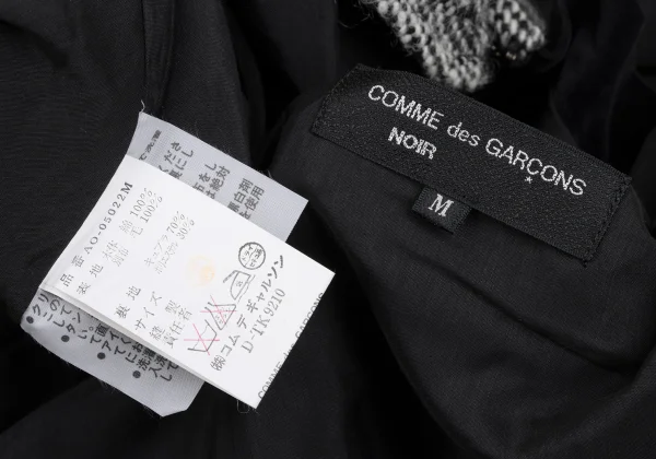 COMME des GARCONS NOIR Velour Switching Asymmetrical Halter-neck Dress K-172234_016