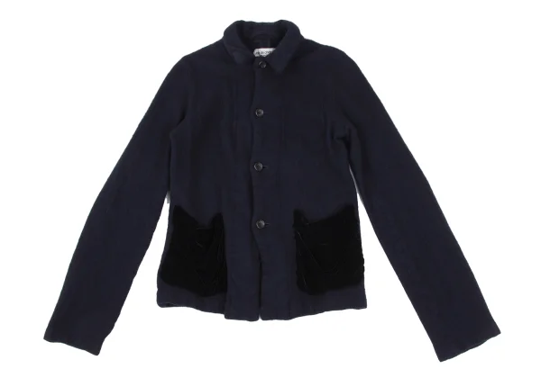 robe de chambre COMME des GARCONS Velour Pocket Design Brushed Jacket K-172235_002