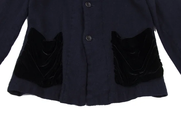 robe de chambre COMME des GARCONS Velour Pocket Design Brushed Jacket K-172235_010