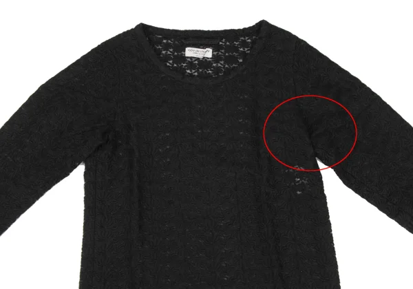 robe de chambre COMME des GARCONS Sheer Floral Embroidered Top K-172238_003