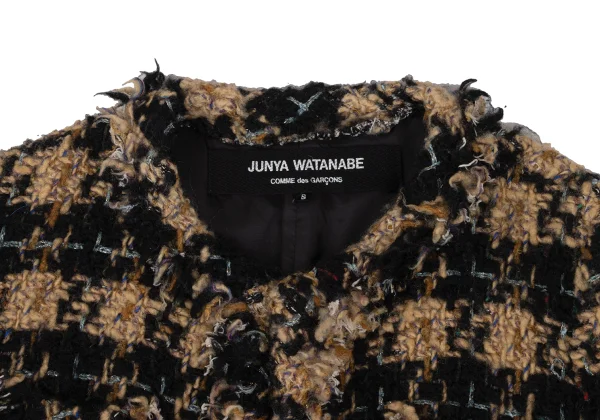 JUNYA WATANABE COMME des GARCONS Houndstooth Tweed Buttonless Jacket K-172241_004
