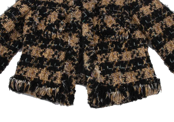 JUNYA WATANABE COMME des GARCONS Houndstooth Tweed Buttonless Jacket K-172241_008