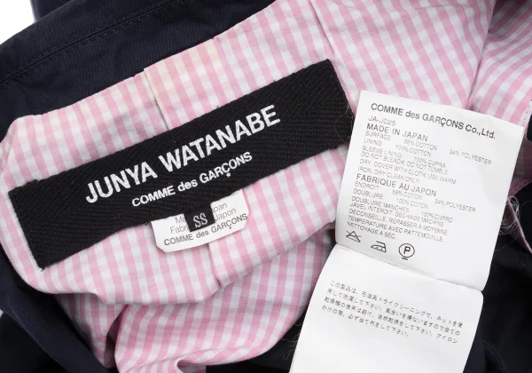 JUNYA WATANABE COMME des GARCONS Cotton Blend Check Lining Jacket K-172242_019