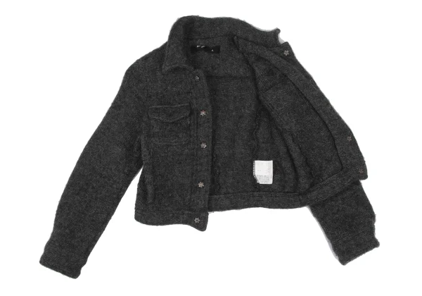JUNYA WATANABE COMME des GARCONS Snap Button Knit Trucker Jacket K-172244_010