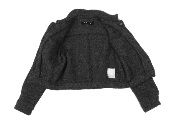 JUNYA WATANABE COMME des GARCONS Snap Button Knit Trucker Jacket K-172244_011