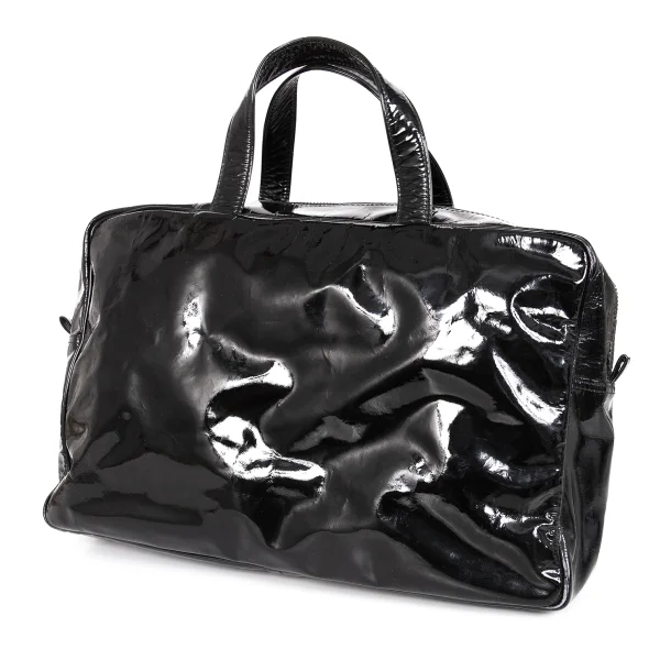 COMME des GARCONS Enamel Handbag Black  K-172250_001
