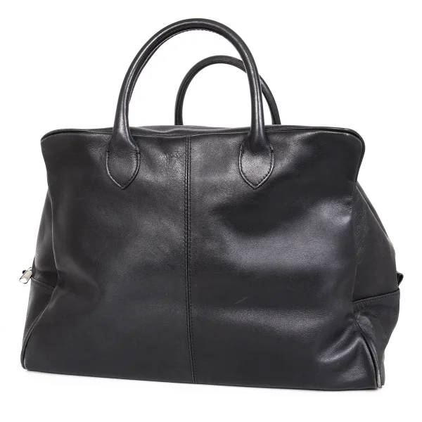 tricot COMME des GARCONS Deformation Leather Handbag Black  K-172251_001