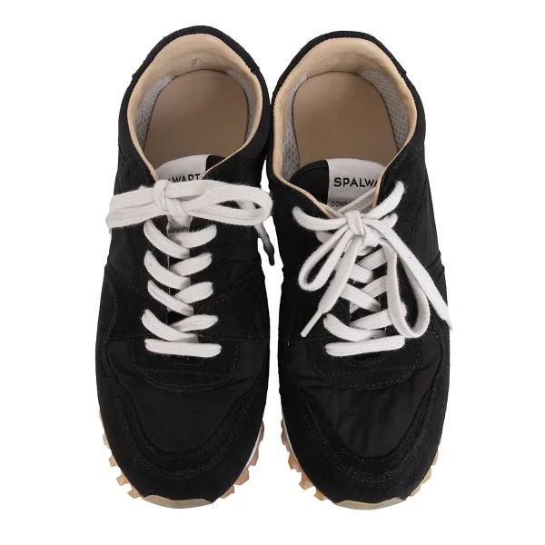 COMME des GARCONS SPALWART Suede & Nylon Platform Sneakers K-172253_002