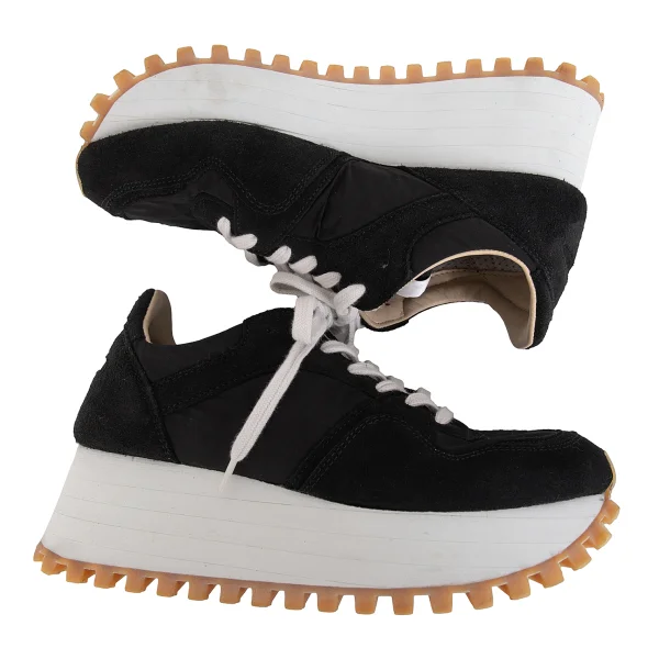 COMME des GARCONS SPALWART Suede & Nylon Platform Sneakers K-172253_003